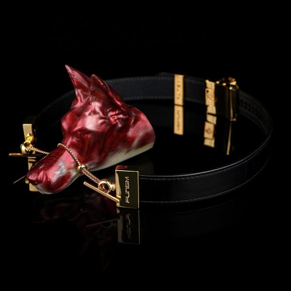 Wolfskopf-Mundknebel – Vertikaler Bondage-Knebel für Frauen – Bild 5