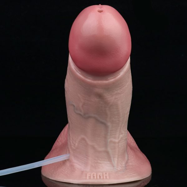 Riesiger realistischer spritzender Analdildo – Strap-on Silikon Masturbations-Sexspielzeug für Frauen – Bild 3