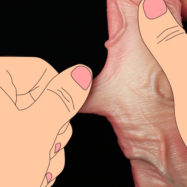 Weiblicher Strap-On Anal Saugnapf Fingern – Überdimensionierte Hoden Realistisches Silikon Sexspielzeug für Frauen – Bild 13