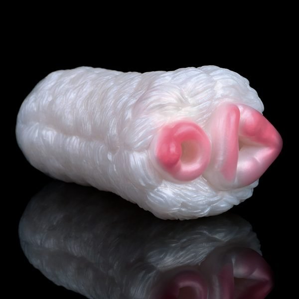 Zweikanal Silikon Vibration Masturbator – Penis Massage Becher – Bild 3