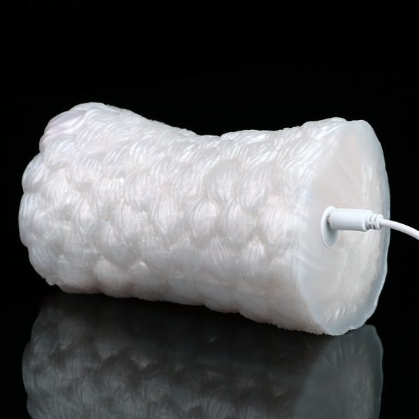 Zweikanal Silikon Vibration Masturbator – Penis Massage Becher – Bild 9