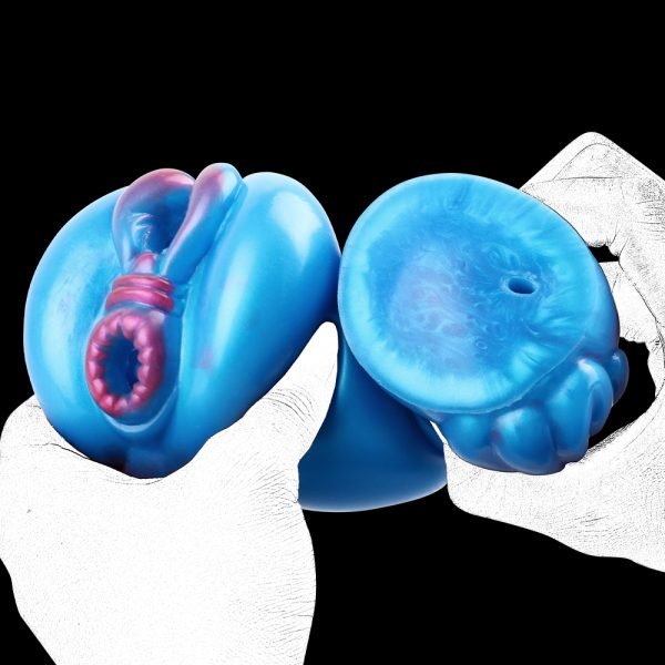 Fantasie-Vibrator aus einer anderen Welt – Doppelkanal-Taschenmuschi für intensive Masturbation – Bild 9