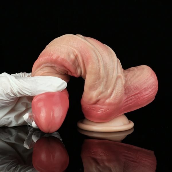 Tragbarer Saugfuß-Dildo mit überdimensionalen Hoden – Realistisches Silikon für tiefe penetration – Bild 3