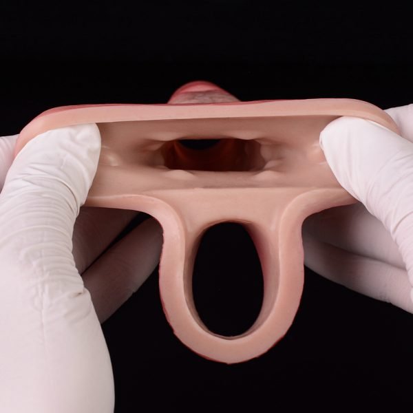 Halboffener realistischer Blutpenis – Wiederverwendbarer Penis Extender für Männer – Bild 8