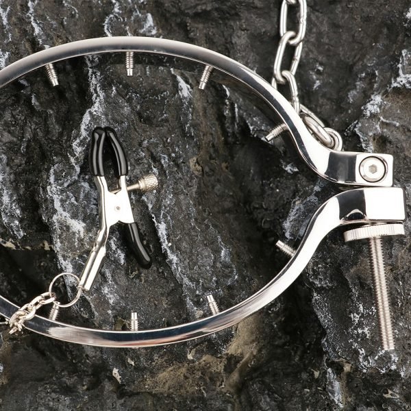 Metallische BDSM-Nippelklemmen – Edelstahlfessel für extreme Kontrolle & kinky Lust – Bild 12