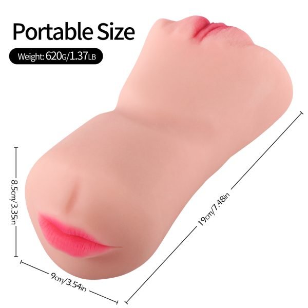 Realistische Kitagawa Keiko Doppelport-Taschenmuschi – Silikon-Vaginal-Masturbator – Bild 4