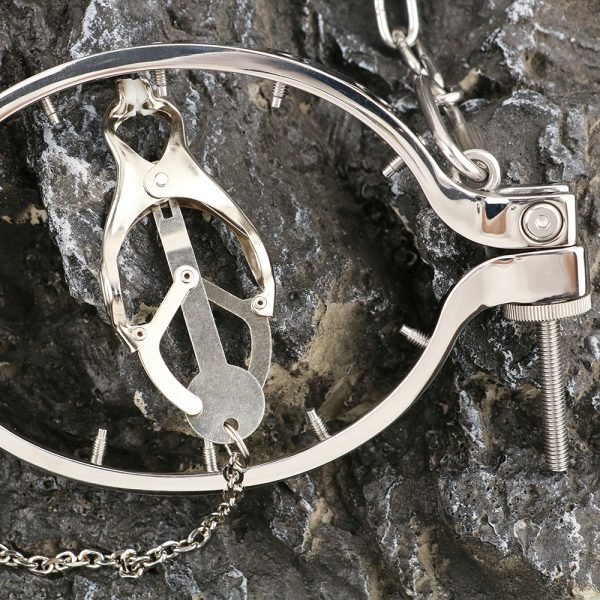 Doppelring-Seilfessel mit nipple clamps – Extreme Restraints & BDSM-Kunst für sie – Bild 10