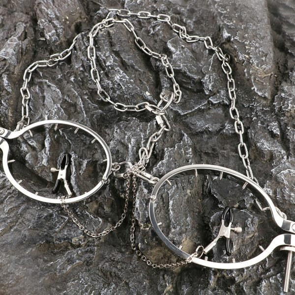 Edelstahl-Doppelring Nipple Clamps Kit – Der Einstieg in eine BDSM-Welt für Frauen – Bild 12