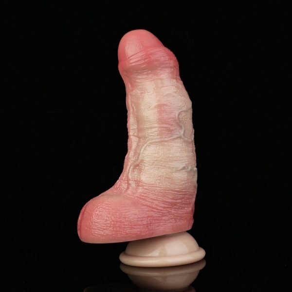 Tragbarer Realistik-Dildo in Hautfarbe – Weiches Silikon, kraftvolle penetration – Bild 3