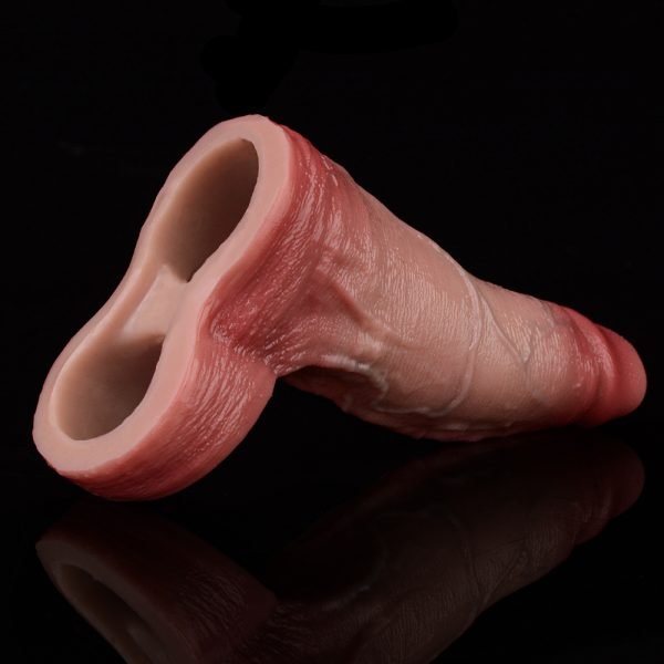 Halboffener realistischer Blutpenis – Wiederverwendbarer Penis Extender für Männer – Bild 4