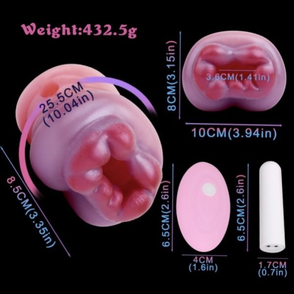 Leopard-Taschenmuschi mit Vibration – Sanfte Massage für den Penis & zärtliche Fantasien – Bild 14