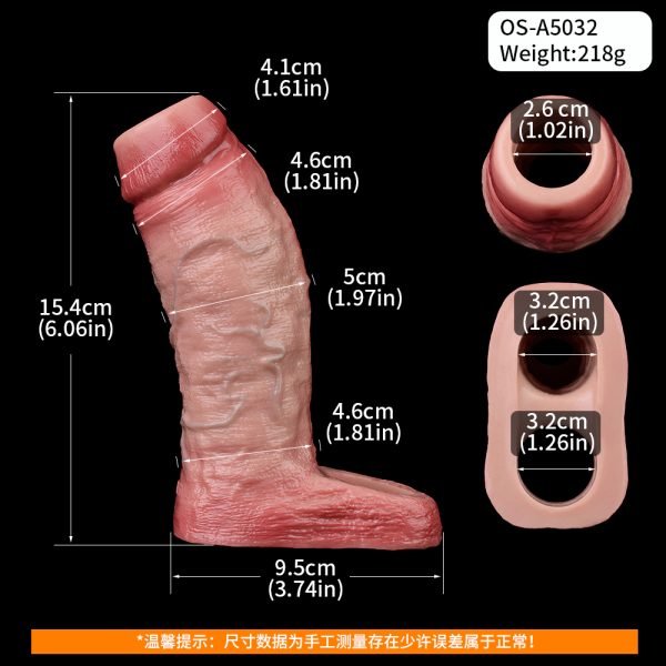 Schlanker Silikon-Blutpenis – 6 Inch Penis Extender für präzise Tiefenstimulation – Bild 7