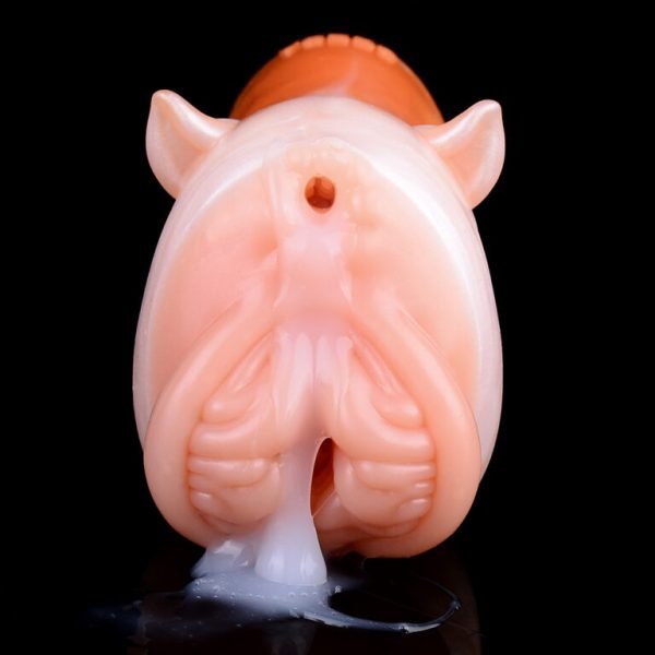 Rote Fuchs Fantasie Silikon Masturbationsbecher - Starkes Umhüllungsgefühl für Männer – Bild 6