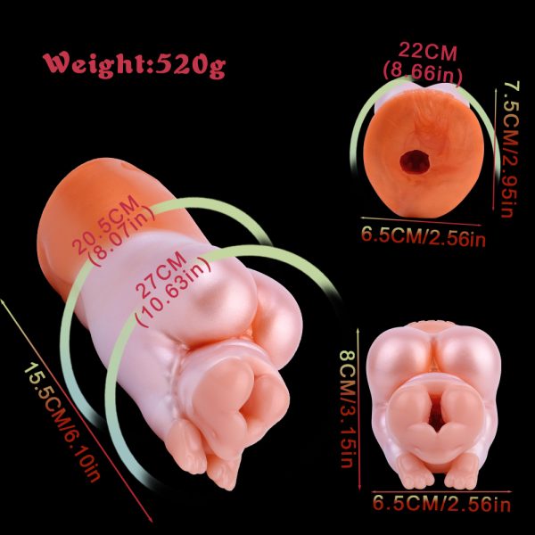 Corgi Silikon Fantasie Taschenmuschi – Leichtes Handling, sanfte Penis-Massage für Männer – Bild 10