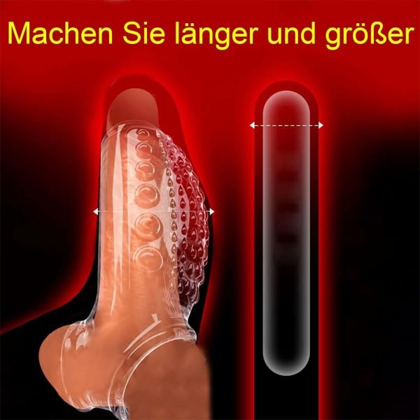 Transparente Silikon-Penishülle 4,5 Zoll – Doppelte Aufrüstung für verlängerte und verstärkte Erektionen – Bild 5