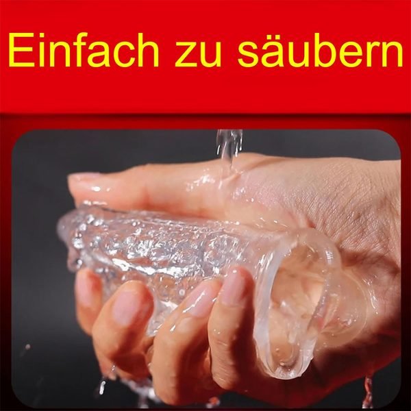 Transparente Silikon-Penishülle 4,5 Zoll – Doppelte Aufrüstung für verlängerte und verstärkte Erektionen – Bild 9