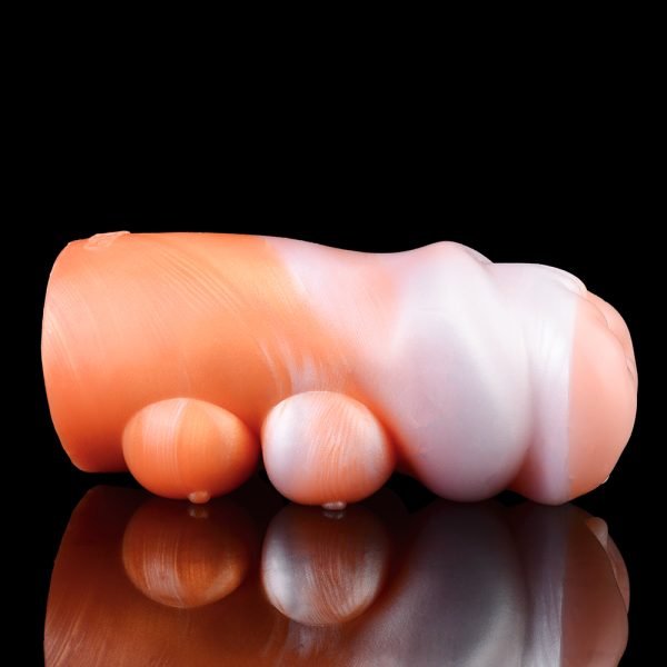 Yunmao Silikon Fantasie Penis-Massage-Taschenmuschi — Extra großes Schamlippendesign für Männer-Sextoys – Bild 5