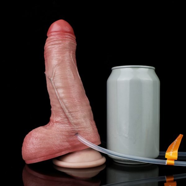 Hautfarbener Silikon-Aufblashoden mit Spritzfunktion – Multifunktionales Stimulationswerkzeug – Bild 3