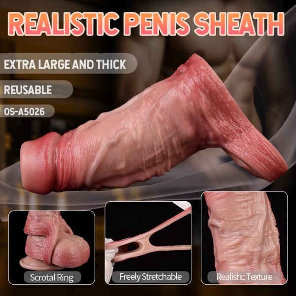 Realistischer Silikon-Blutpenis – Komfortabler Penis Extender mit naturgetreuem Gefühl – Bild 11