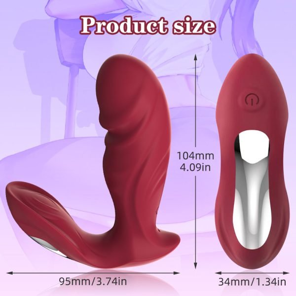 Einführbarer Vibrator in Penisform – 3in1 Masturbator für Frauen – Bild 2