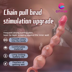 „Fantasy“ Vibrations-Analplug mit Dildo & Anal Beads – Progressives Füllen und dreifache Stimulation für Frauen