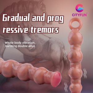 Anal Beads Fantasy Dildo Plug – Vibrator aus Silikon für vaginale Selbststimulation bei Frauen