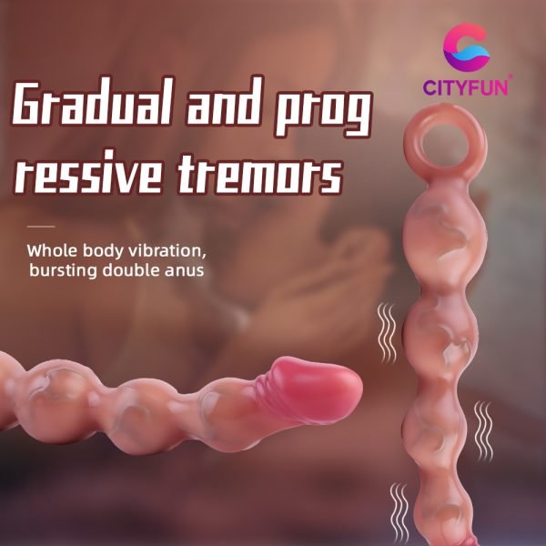 „Fantasy“ Vibrations-Analplug mit Dildo & Anal Beads – Progressives Füllen und dreifache Stimulation für Frauen – Bild 9