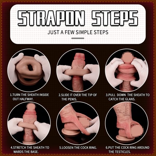 Realistischer Silikon-Blutpenis – Komfortabler Penis Extender mit naturgetreuem Gefühl – Bild 10