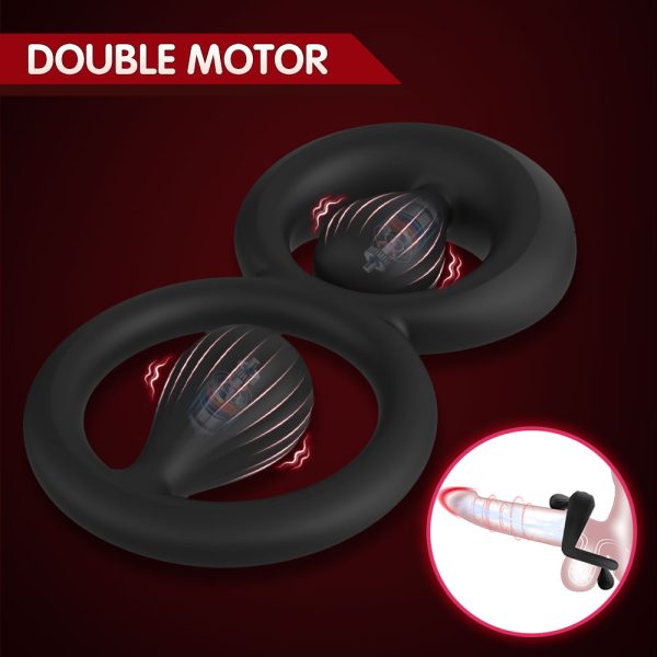 Vibrierender Penis-Massage-Cock Ring – Doppelte Stimulation & Verzögerter Höhepunkt für intensiven Sexspaß