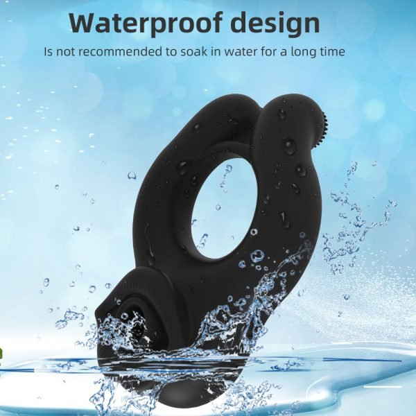 Silikon Penisring mit Klitorissaugung – Vibrationsspielzeug für Paare – Bild 7