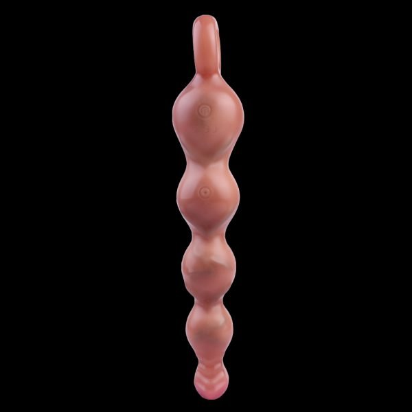 Vibrierender Analplug mit Anal Beads – Silikon-Fantasie-Dildo für Sie & Ihn – Bild 3