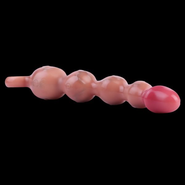 „Fantasy“ Vibrations-Analplug mit Dildo & Anal Beads – Progressives Füllen und dreifache Stimulation für Frauen – Bild 6