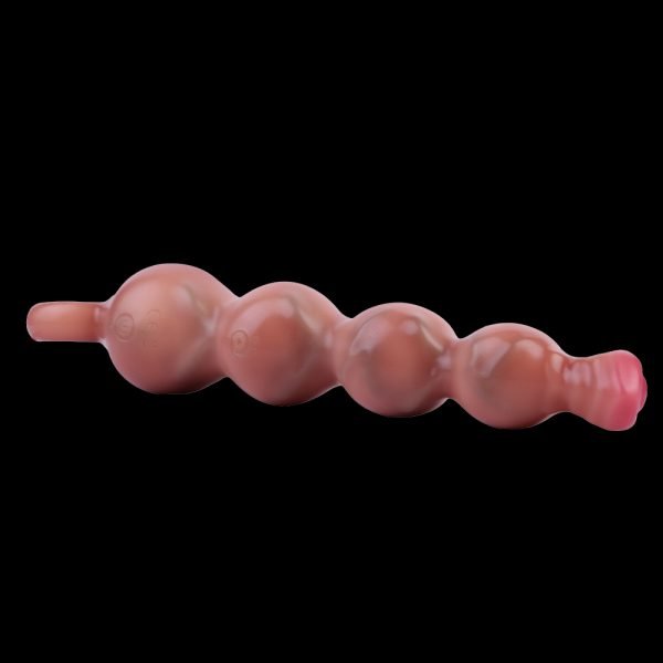 Vibrierender Analplug mit Anal Beads – Silikon-Fantasie-Dildo für Sie & Ihn – Bild 4