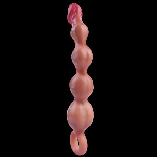„Fantasy“ Vibrations-Analplug mit Dildo & Anal Beads – Progressives Füllen und dreifache Stimulation für Frauen – Bild 7