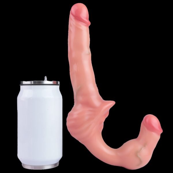 Exklusiver tragbarer Silikon-Doppeldildo für lesbische Paare – Ein Werkzeug für körperliche Resonanz und doppelte Ekstase – Bild 9