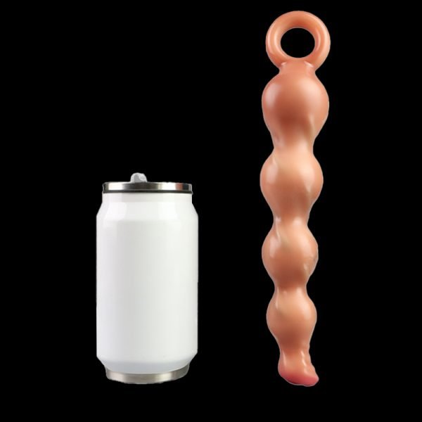 Vibrierender Analplug mit Anal Beads – Silikon-Fantasie-Dildo für Sie & Ihn – Bild 7