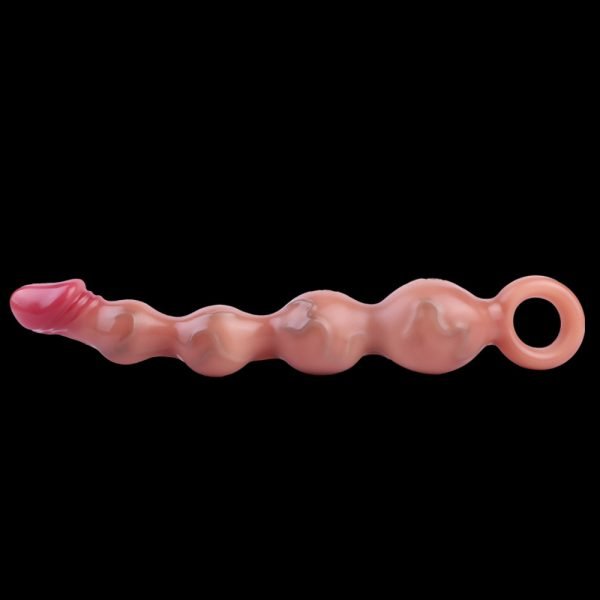 „Fantasy“ Vibrations-Analplug mit Dildo & Anal Beads – Progressives Füllen und dreifache Stimulation für Frauen – Bild 5