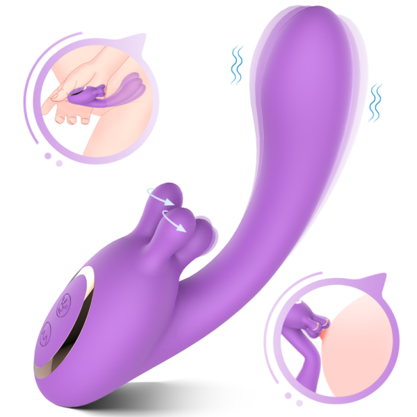 Multifunktionaler Dildo G-Punkt Vibrations-Massage-Stab – Vielseitiges Silikon-Sexspielzeug für Frauen – Bild 4