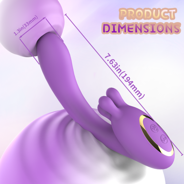 Multifunktionaler Dildo G-Punkt Vibrations-Massage-Stab – Vielseitiges Silikon-Sexspielzeug für Frauen – Bild 6