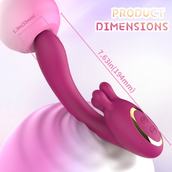 Multifunktionaler Dildo G-Punkt Vibrations-Massage-Stab – Vielseitiges Silikon-Sexspielzeug für Frauen – Bild 9