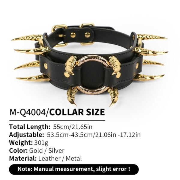 Fantasie Strap-On für Frauen mit Schwarzem Lederhalsband - BDSM Dominanz und Unterwerfung Fesselspielzeug – Bild 2