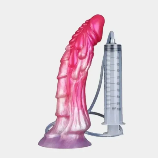 Rosa Silikon Fantasy Spritzender Dragon Dildo – Stimulierendes G-Punkt Masturbationsspielzeug für Frauen – Bild 3