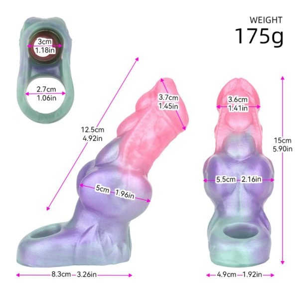 Fantastische Silikon Vaginapenis – Penis-Verlängerungs- und Verdickungsgerät für Männer – Bild 3
