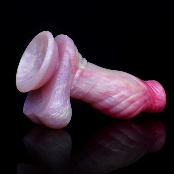 Rosa Silikon Dragon Dildo mit Saugnapf – Fantasie-Vaginal-Dildo für Selbstbefriedigung – Bild 7
