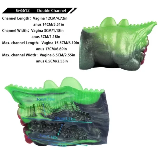 Fantasie Tierhintern Silikon Pocketpussy 5000 - Einzigartiges Doppelkanal Masturbator Design – Bild 4