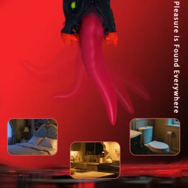 Spiralförmiges Tentakel-Dragon Dildoe – 8 Zoll Fantasy-Dildo für tiefe Vaginale Stimulation – Bild 3