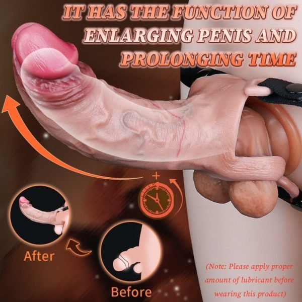 Fantasie-Strapon mit Realistischem Mikropenis und Vaginapenis– Unterstützung bei erektiler Dysfunktion und Verlängerung der Ejakulationskontrolle