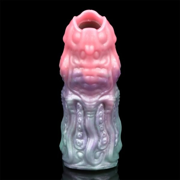 Bunte Silikon Fantasy Vaginapenis – Gerät zur Verbesserung von Erektionsstörungen und Penisverdickung für Männer – Bild 8