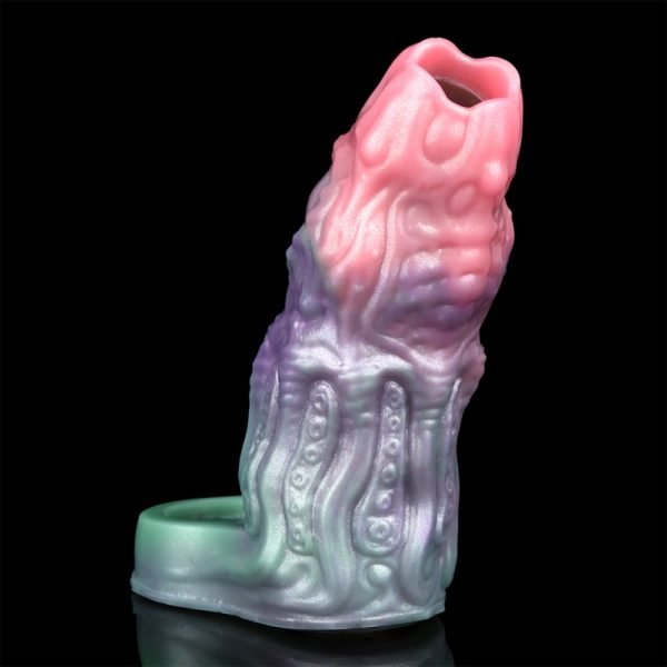 Bunte Silikon Fantasy Vaginapenis – Gerät zur Verbesserung von Erektionsstörungen und Penisverdickung für Männer – Bild 9