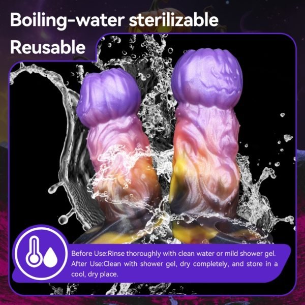 Fantasy Kürbiskopf Vaginapenis – Silikon-Sexspielzeug zur Verlängerung der Männlichen Ausdauer – Bild 3